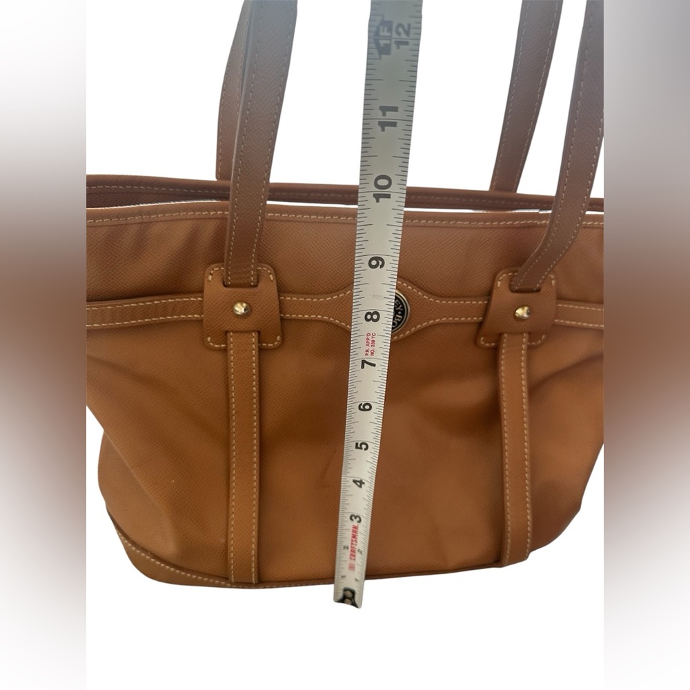Dooney & Bourke Tan Logo Lock Tote HL640 Leather Purse - Picture 9 of 11